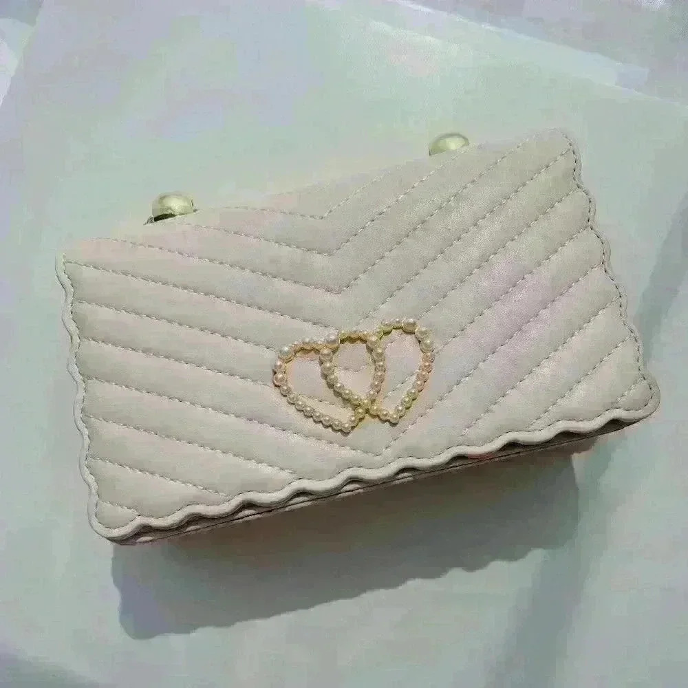 Double Heart Mini Crossbody bag